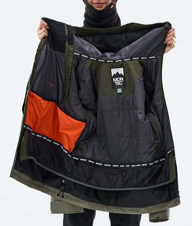 Montec Doom W Snowboardjacka Dam Olive Green/Black/Greenish Renewed, Bild 11 av 11