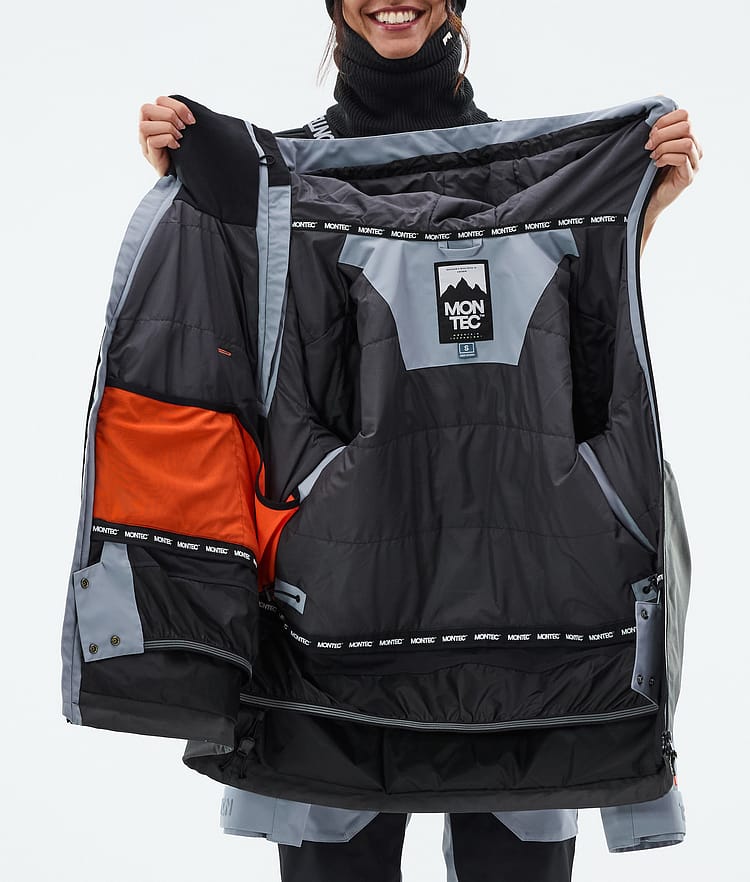 Montec Doom W Snowboardjacka Dam Soft Blue/Black/Phantom Renewed, Bild 11 av 11