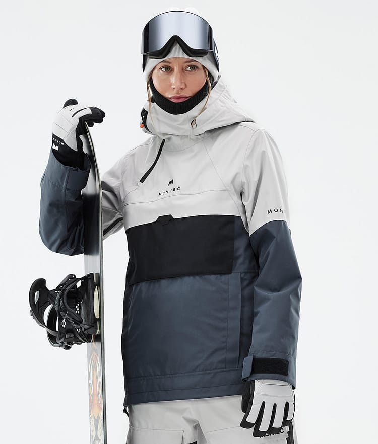 Montec Dune W Snowboardjacka Dam Light Grey/Black/Metal Blue