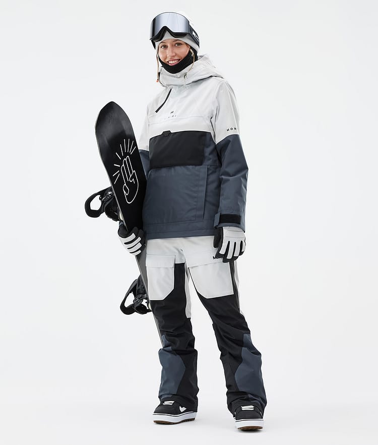 Montec Dune W Snowboardjacka Dam Light Grey/Black/Metal Blue