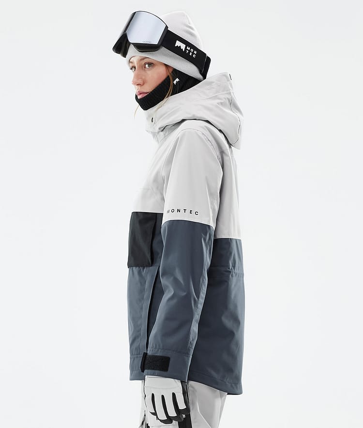 Montec Dune W Snowboardjacka Dam Light Grey/Black/Metal Blue