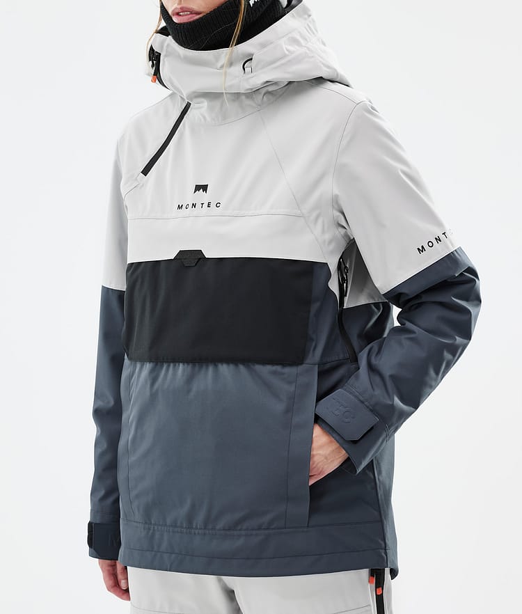 Montec Dune W Snowboardjacka Dam Light Grey/Black/Metal Blue