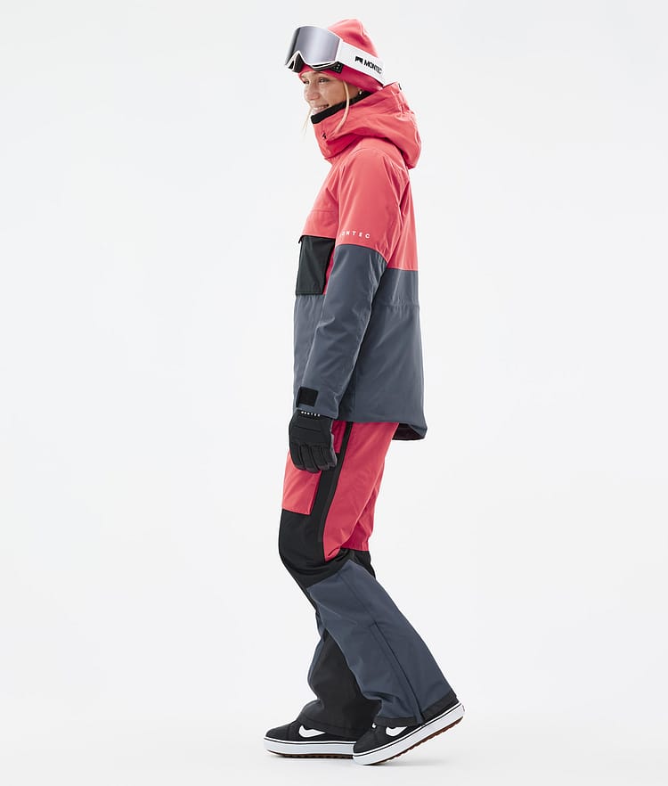 Montec Dune W Snowboardjacka Dam Coral/Black/Metal Blue, Bild 4 av 9