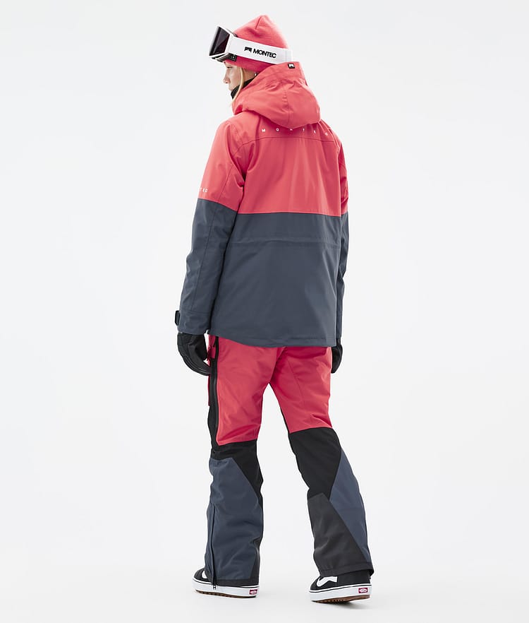 Montec Dune W Snowboardjacka Dam Coral/Black/Metal Blue, Bild 5 av 9