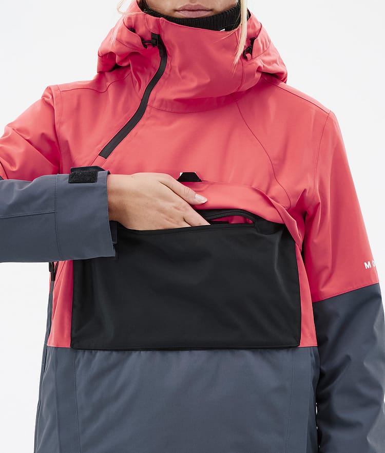 Montec Dune W Snowboardjacka Dam Coral/Black/Metal Blue, Bild 9 av 9