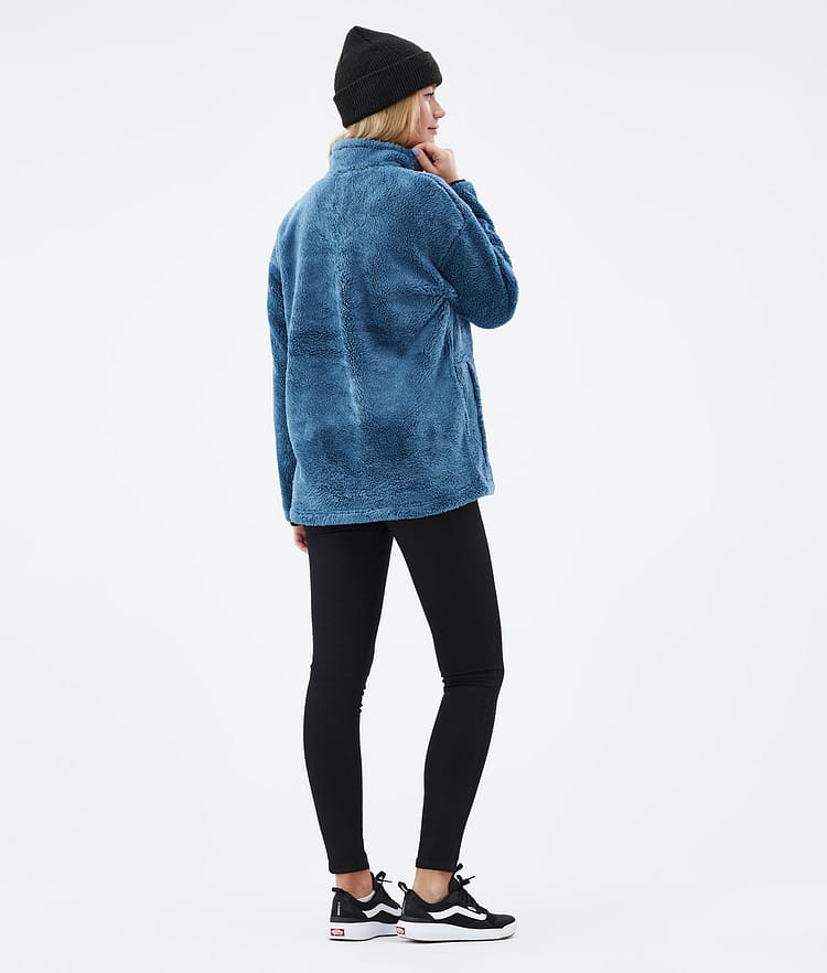 Dope Pile W 22 Fleecetröja Dam Blue Steel, Bild 4 av 8