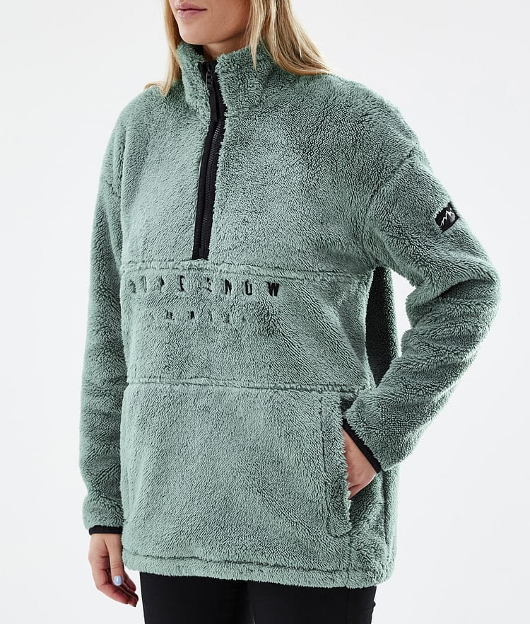 Dope Pile W 2022 Fleecetröja Dam Faded Green, Bild 7 av 8