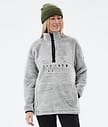 Dope Pile W 22 Fleecetröja Dam Light Grey
