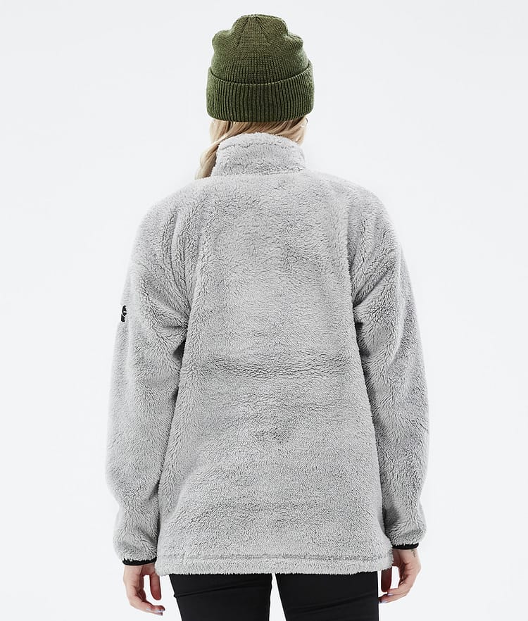 Dope Pile W 22 Fleecetröja Dam Light Grey, Bild 6 av 8