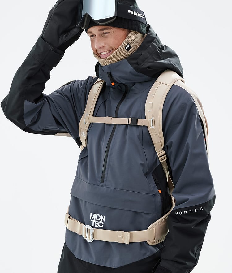 Montec Apex Snowboardjacka Herr Metal Blue/Black/Sand, Bild 2 av 10