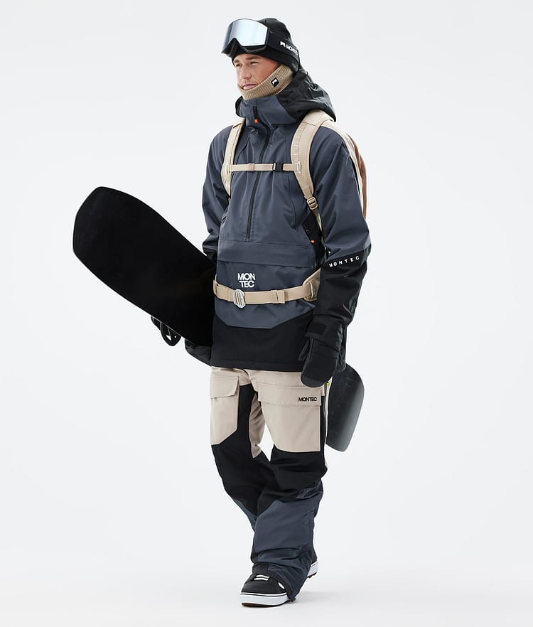Montec Apex Snowboardjacka Herr Metal Blue/Black/Sand, Bild 3 av 10