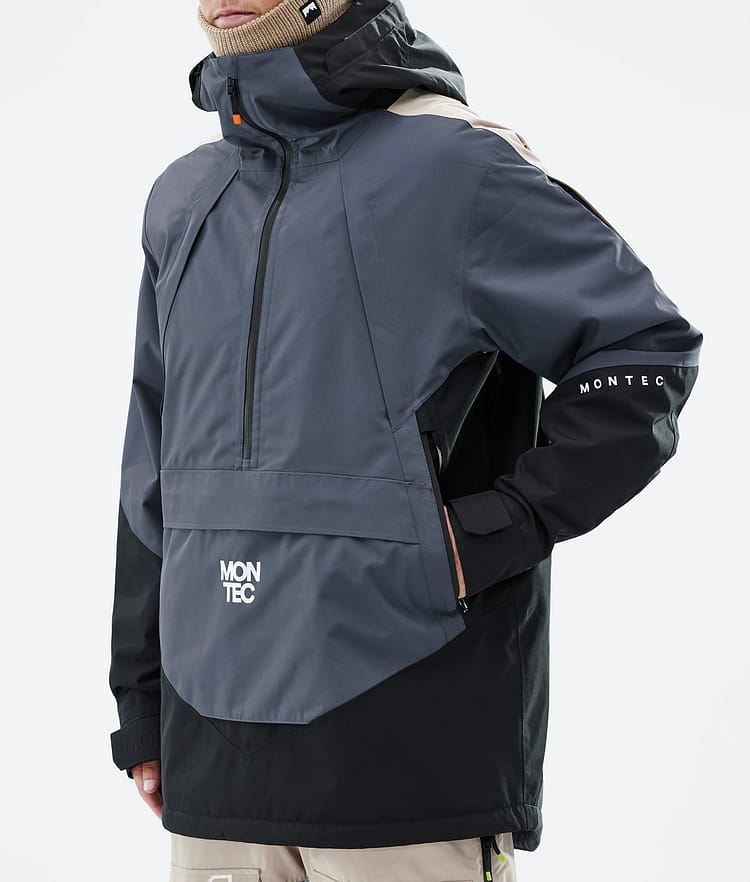 Montec Apex Snowboardjacka Herr Metal Blue/Black/Sand, Bild 8 av 10