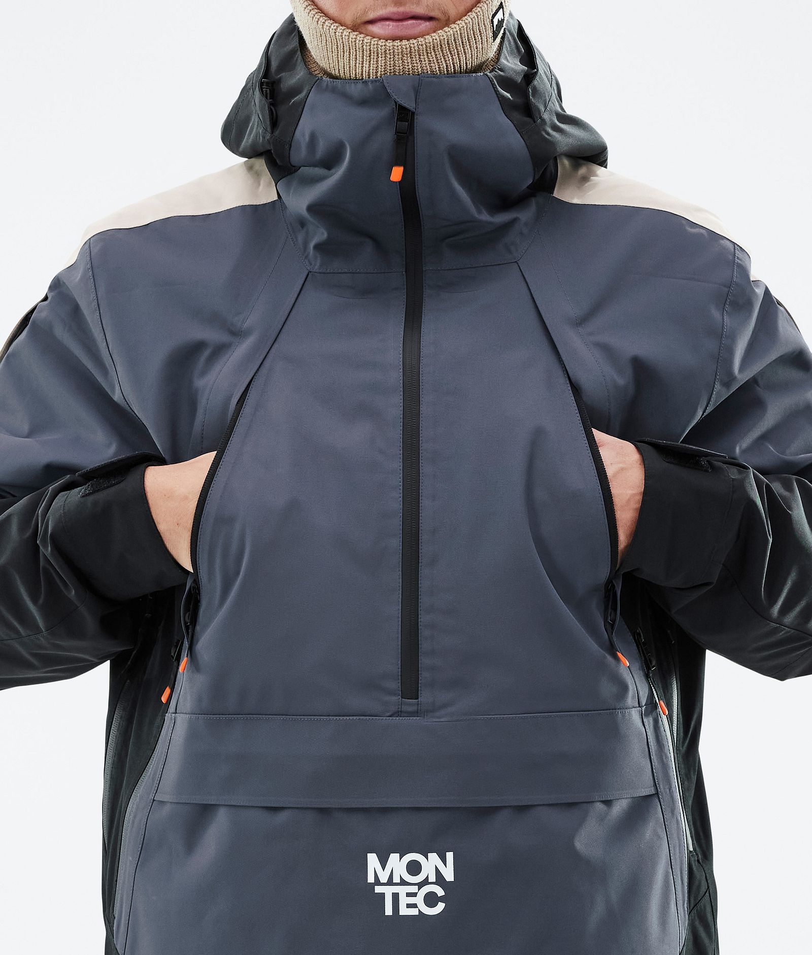 Montec Apex Snowboardjacka Herr Metal Blue/Black/Sand, Bild 9 av 10