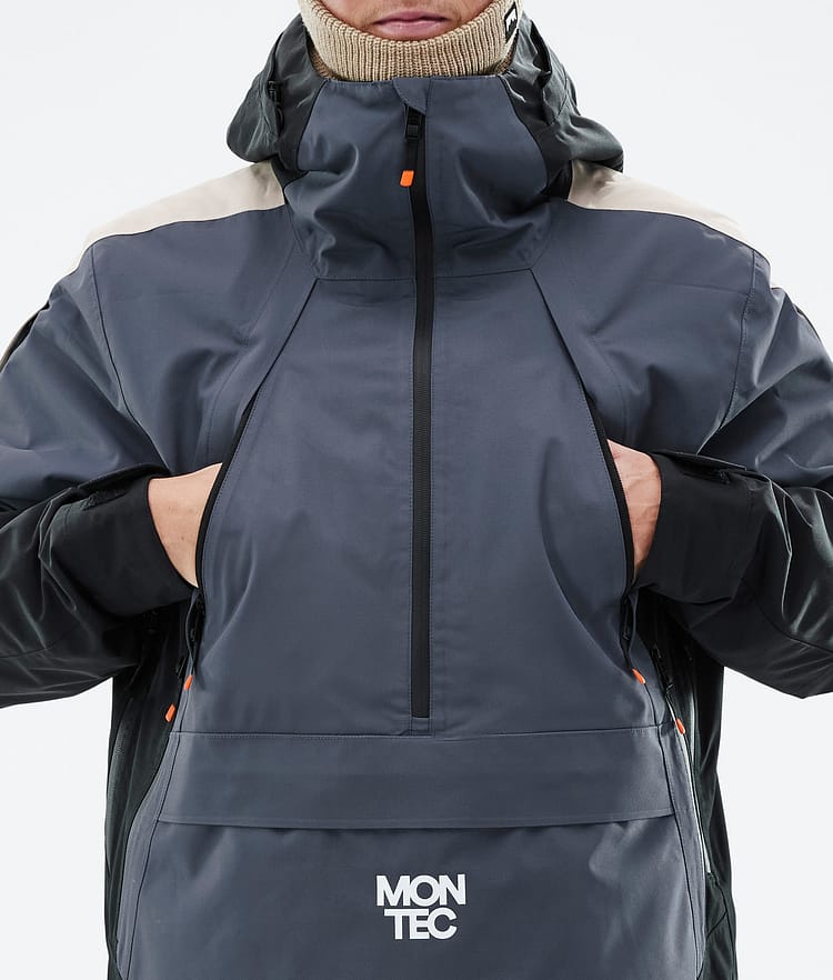 Montec Apex Snowboardjacka Herr Metal Blue/Black/Sand, Bild 9 av 10
