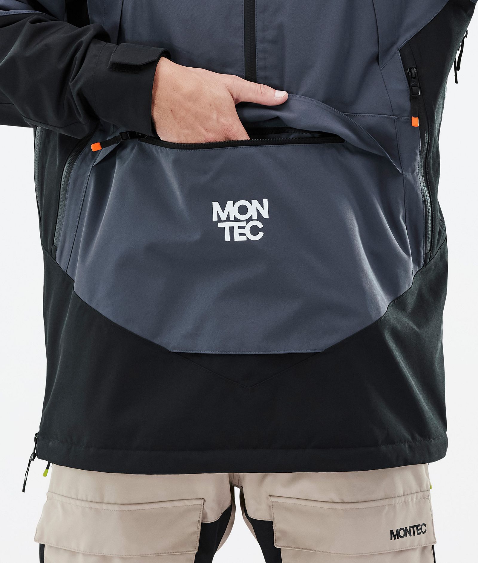 Montec Apex Snowboardjacka Herr Metal Blue/Black/Sand, Bild 10 av 10