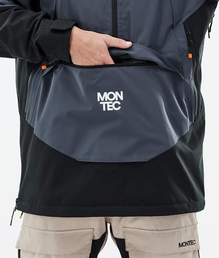Montec Apex Snowboardjacka Herr Metal Blue/Black/Sand, Bild 10 av 10