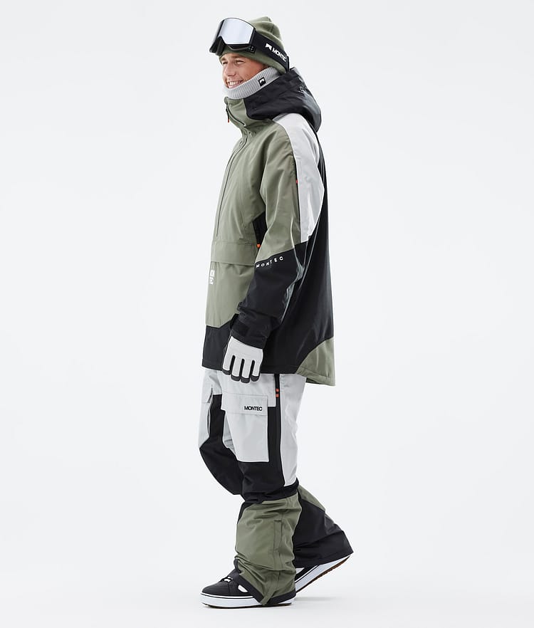 Montec Apex Snowboardjacka Herr Greenish/Black/Light Grey