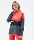 Montec Alpha W Underställströja Dam Coral/Black/Metal Blue, Bild 1 av 5