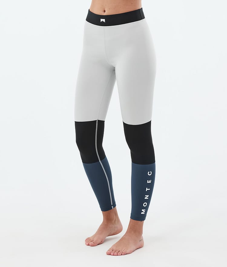 Montec Alpha W Underställsbyxa Dam Light Grey/Black/Metal Blue, Bild 1 av 7