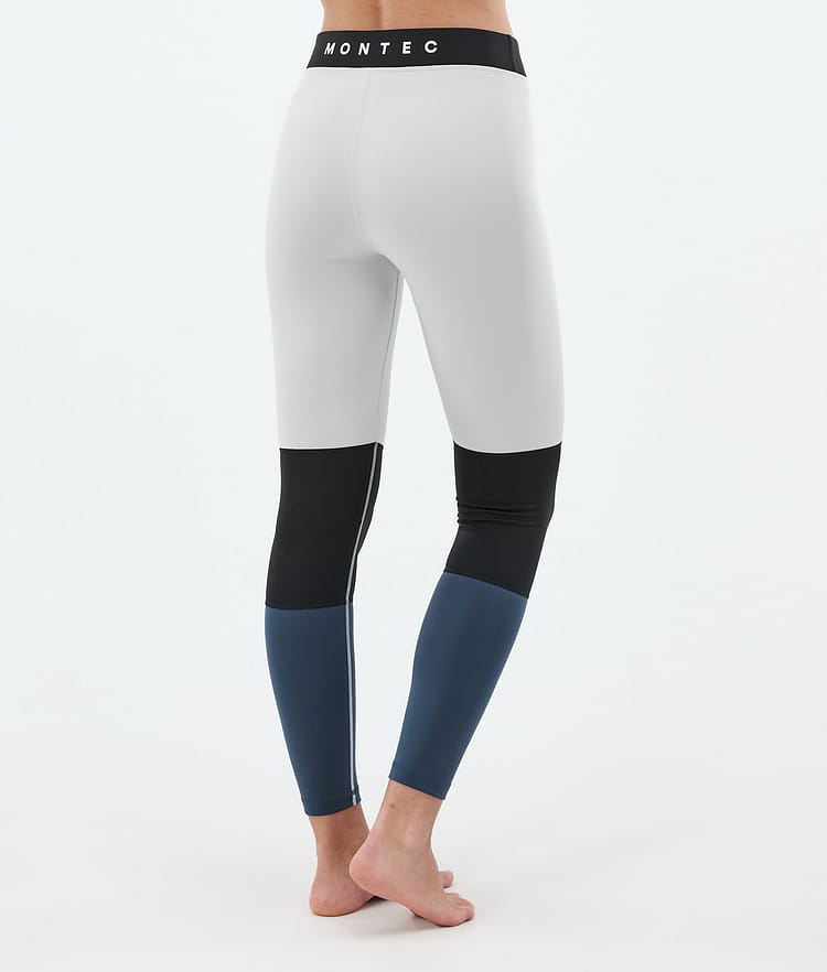 Montec Alpha W Underställsbyxa Dam Light Grey/Black/Metal Blue, Bild 2 av 7