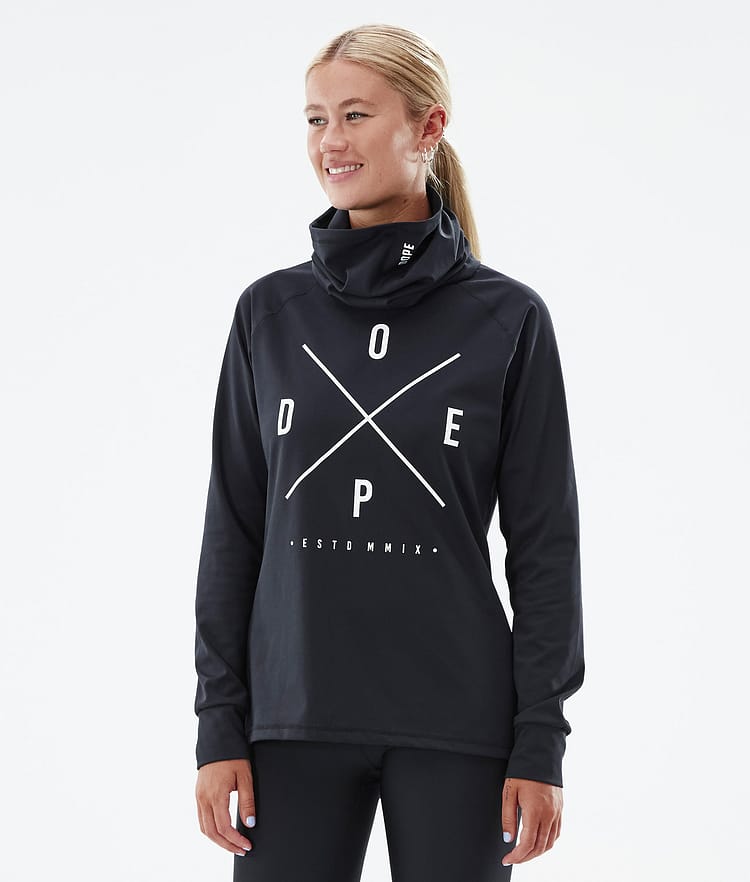 Dope Snuggle W 2022 Underställströja Dam 2X-Up Black