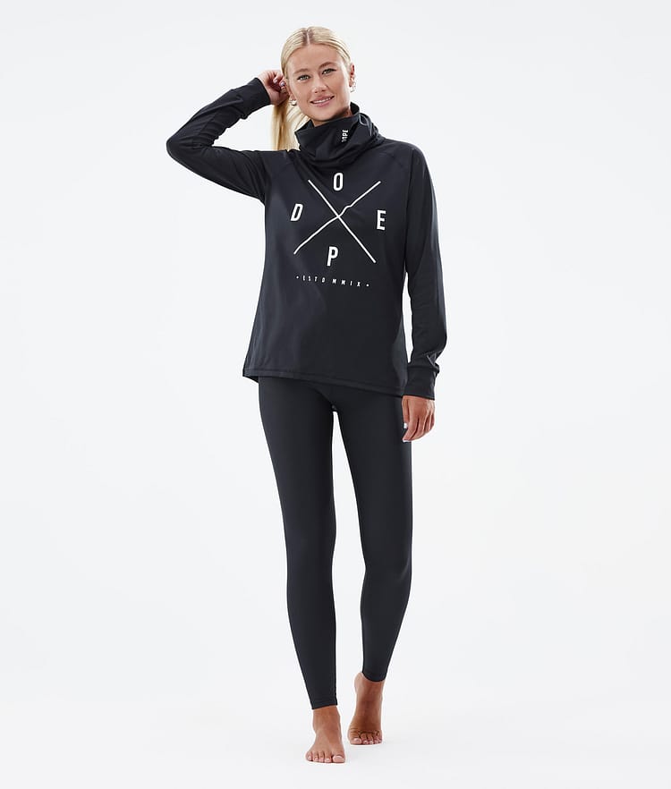 Dope Snuggle W 22 Underställströja Dam 2X-Up Black, Bild 4 av 6