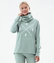 Dope Snuggle W 22 Underställströja Dam 2X-Up Faded Green