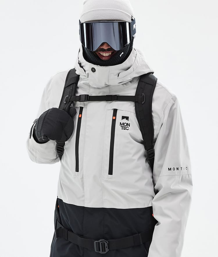 Montec Fawk Snowboardjacka Herr Light Grey/Black Renewed, Bild 2 av 10