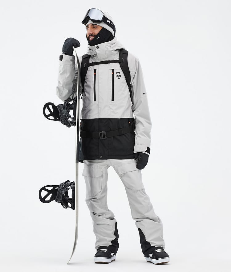 Montec Fawk Snowboardjacka Herr Light Grey/Black Renewed, Bild 3 av 10