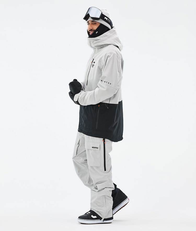 Montec Fawk Snowboardjacka Herr Light Grey/Black Renewed, Bild 4 av 10