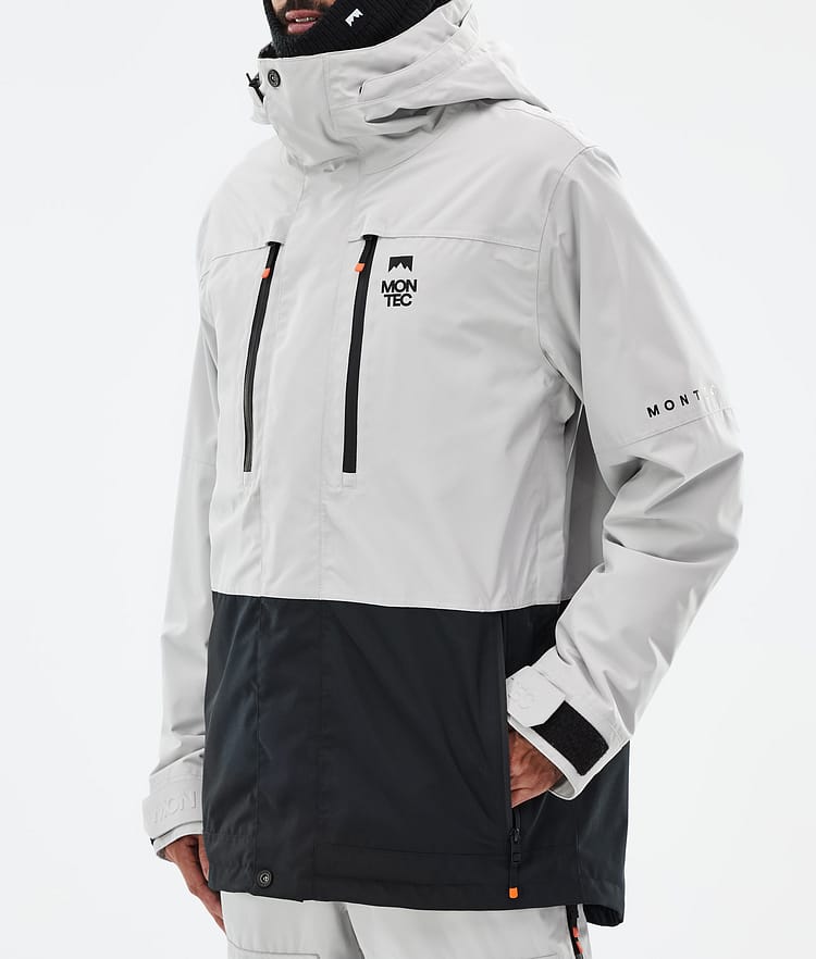 Montec Fawk Snowboardjacka Herr Light Grey/Black Renewed, Bild 8 av 10
