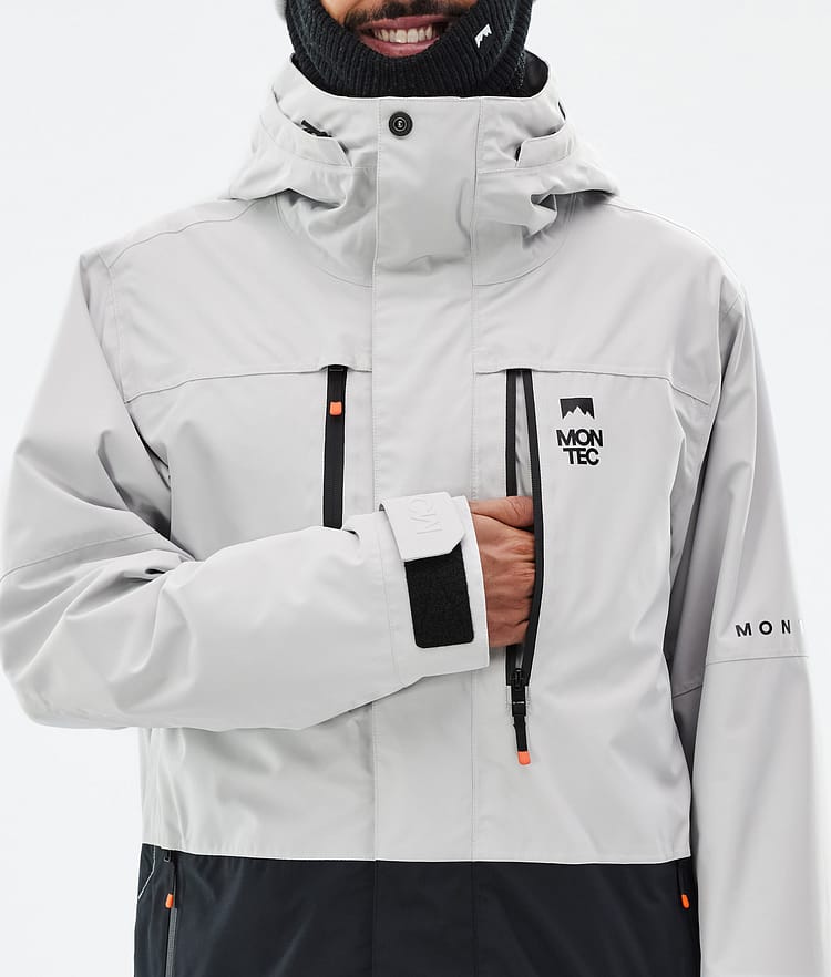 Montec Fawk Snowboardjacka Herr Light Grey/Black Renewed, Bild 9 av 10