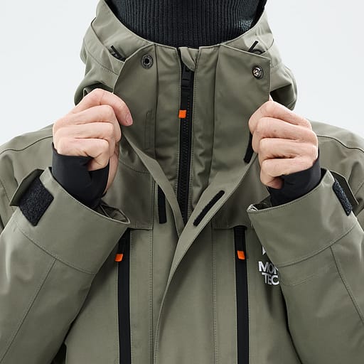 Främre dragkedja med dubbla flikar Huvudproduktbild,