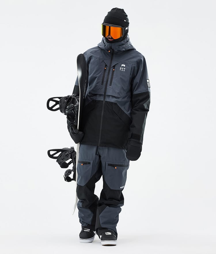 Montec Arch Snowboardjacka Herr Metal Blue/Black Renewed, Bild 3 av 10