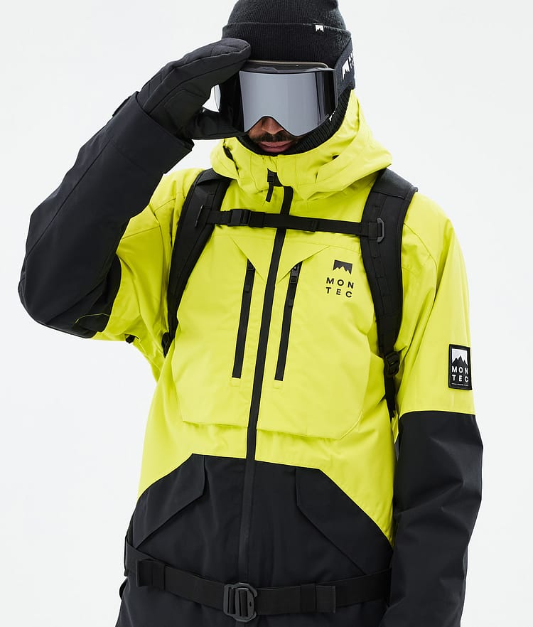 Montec Arch Snowboardjacka Herr Bright Yellow/Black Renewed, Bild 2 av 10
