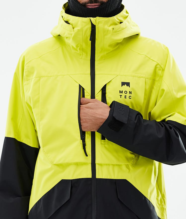 Montec Arch Snowboardjacka Herr Bright Yellow/Black Renewed, Bild 9 av 10