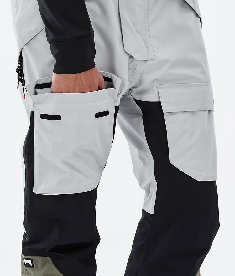 Montec Fawk Snowboardbyxa Herr Light Grey/Black/Greenish, Bild 6 av 6