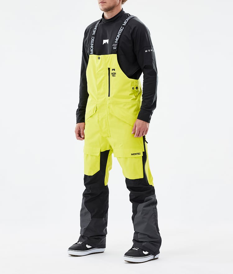 Montec Fawk Snowboardbyxa Herr Bright Yellow/Black/Phantom Renewed, Bild 1 av 6