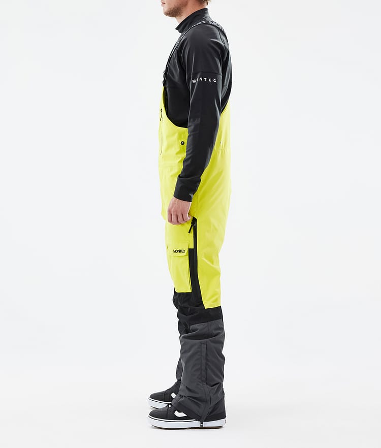 Montec Fawk Snowboardbyxa Herr Bright Yellow/Black/Phantom Renewed, Bild 2 av 6