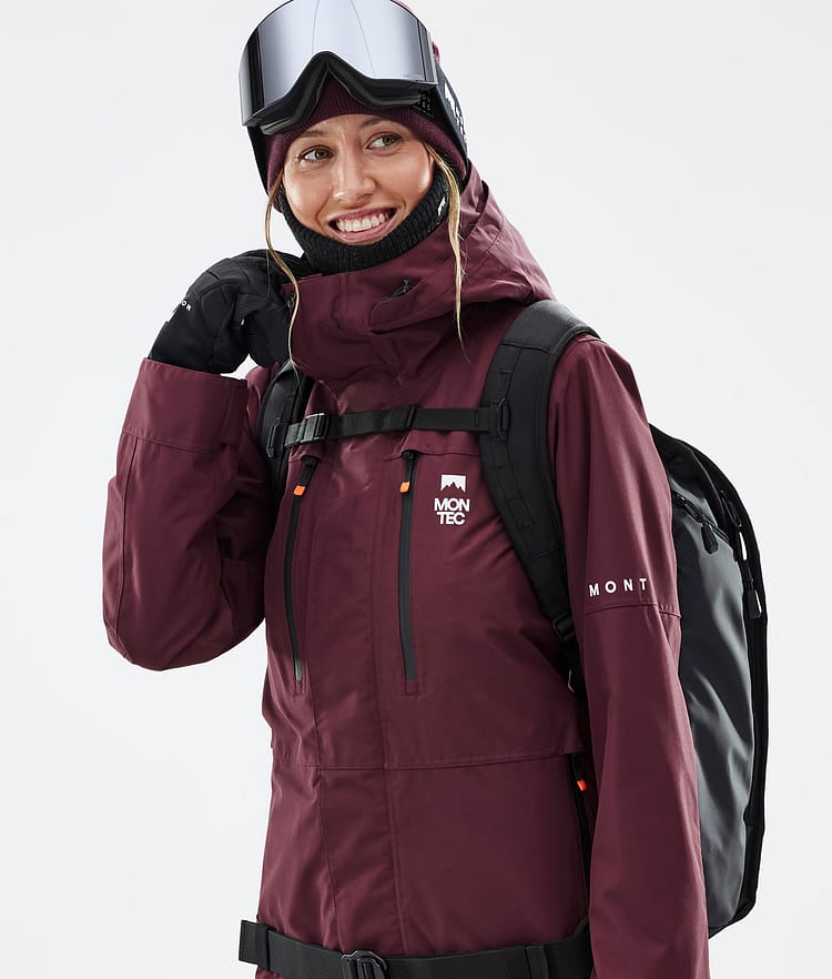 Montec Fawk W Snowboardjacka Dam Burgundy Renewed, Bild 2 av 10