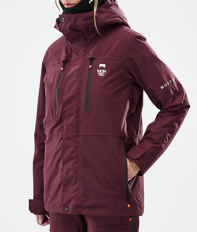 Montec Fawk W Snowboardjacka Dam Burgundy Renewed, Bild 8 av 10