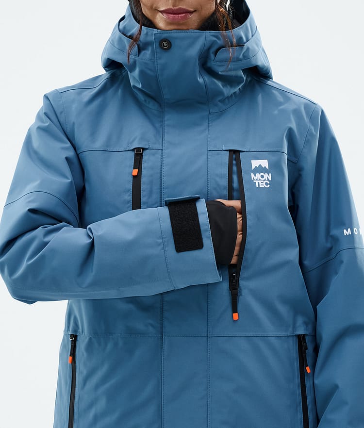 Montec Fawk W Snowboardjacka Dam Blue Steel Renewed, Bild 9 av 10