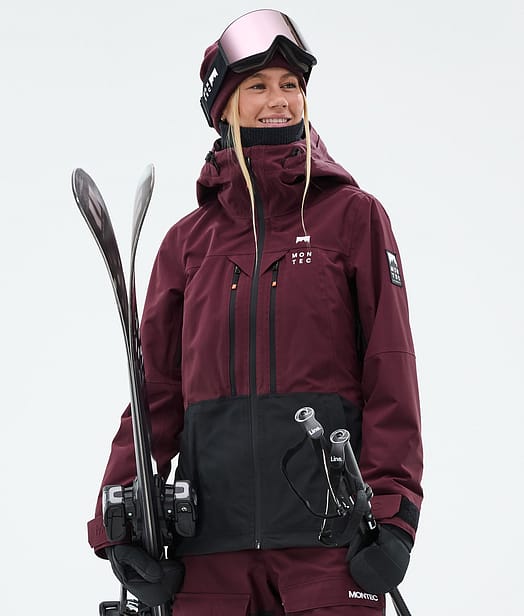 Montec Moss W Skidjacka Dam Burgundy/Black