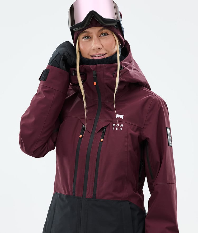 Montec Moss W Snowboardjacka Dam Burgundy/Black Renewed, Bild 2 av 10