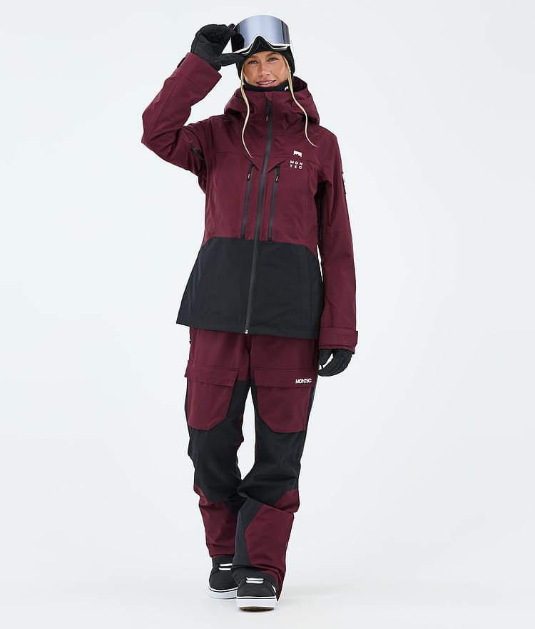 Montec Moss W Snowboardjacka Dam Burgundy/Black Renewed, Image 2 of 9