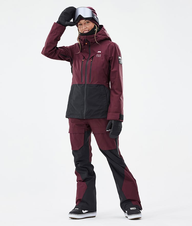 Montec Moss W Snowboardjacka Dam Burgundy/Black, Bild 3 av 10