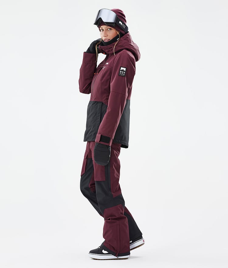 Montec Moss W Snowboardjacka Dam Burgundy/Black Renewed, Bild 4 av 10