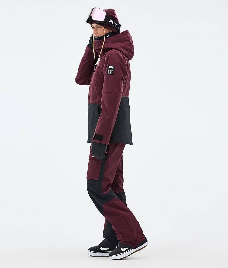Montec Moss W Snowboardjacka Dam Burgundy/Black Renewed, Bild 4 av 10