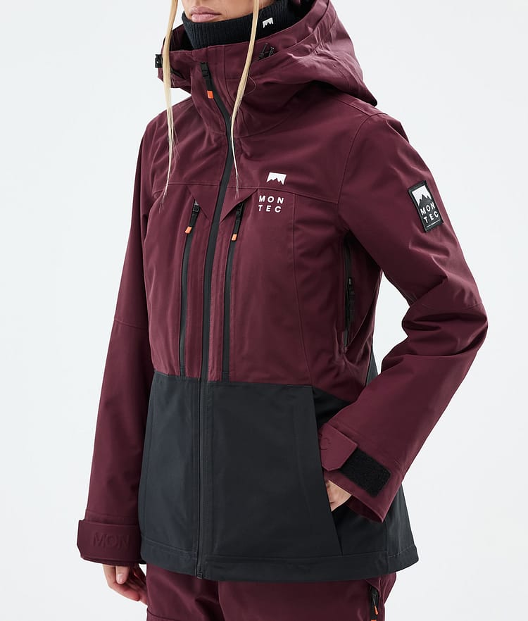 Montec Moss W Snowboardjacka Dam Burgundy/Black Renewed, Bild 8 av 10