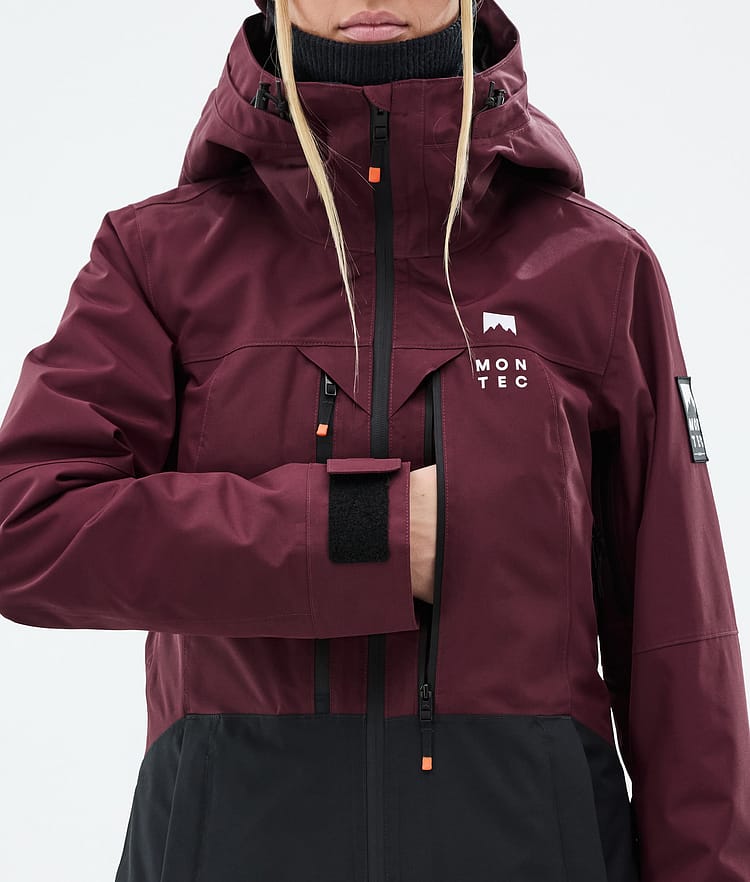 Montec Moss W Snowboardjacka Dam Burgundy/Black Renewed, Bild 9 av 10